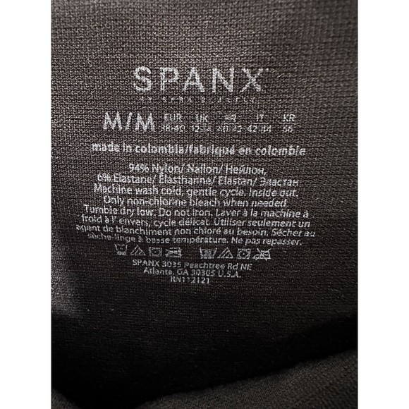 SPANX Look At Me Now Seamless Black Ankle Zip Leggings Size‎ Medium Style 20191R - Picture 4 of 6
